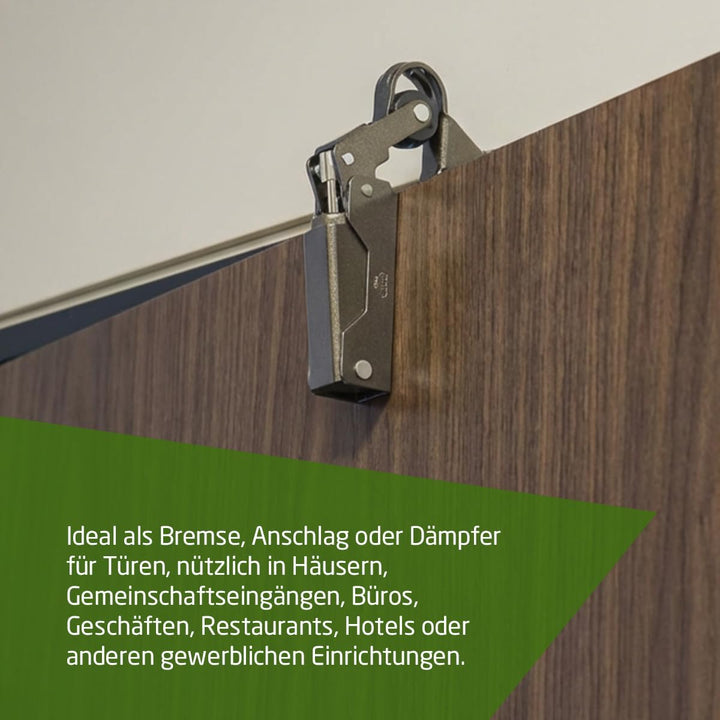 Amig - Türschliesser - Hydraulisch - Aluminium - 108 x 32 mm - Für Türbremse, Türstopper oder Türdäm