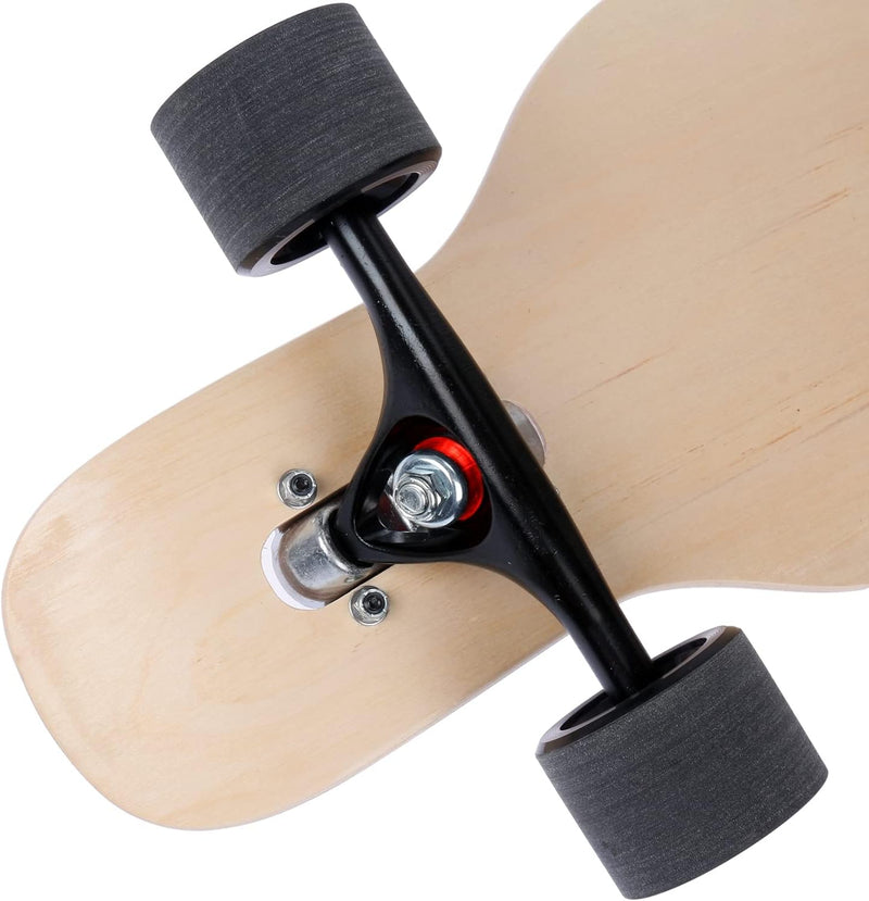 FunTomia Longboard mit 3 Flex Stufen Drop Through Cruiser Komplettboard Mach1 Speed Kugellager T-Too