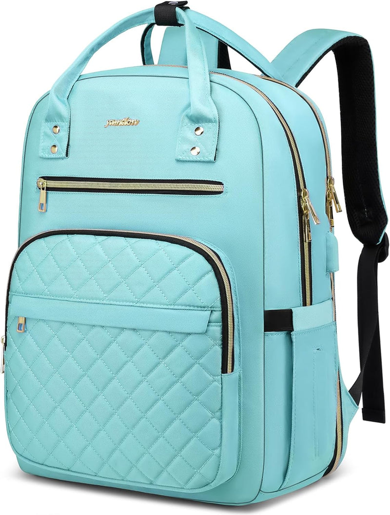 YAMTION Laptop Rucksack Damen,17.3 Zoll Schulrucksack Frauen Schultasche Mädchen Teenager Tagesrucks