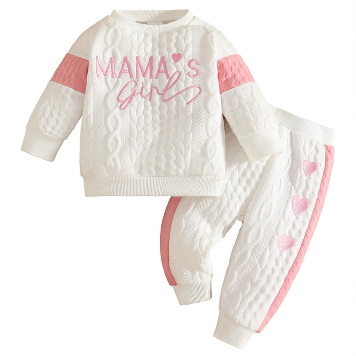Baby Mädchen Babykleidung Sweatshirt Top+Hose 2tlg Kleinkind Outfit Set 12-18 Monate Weiss, 12-18 Mo