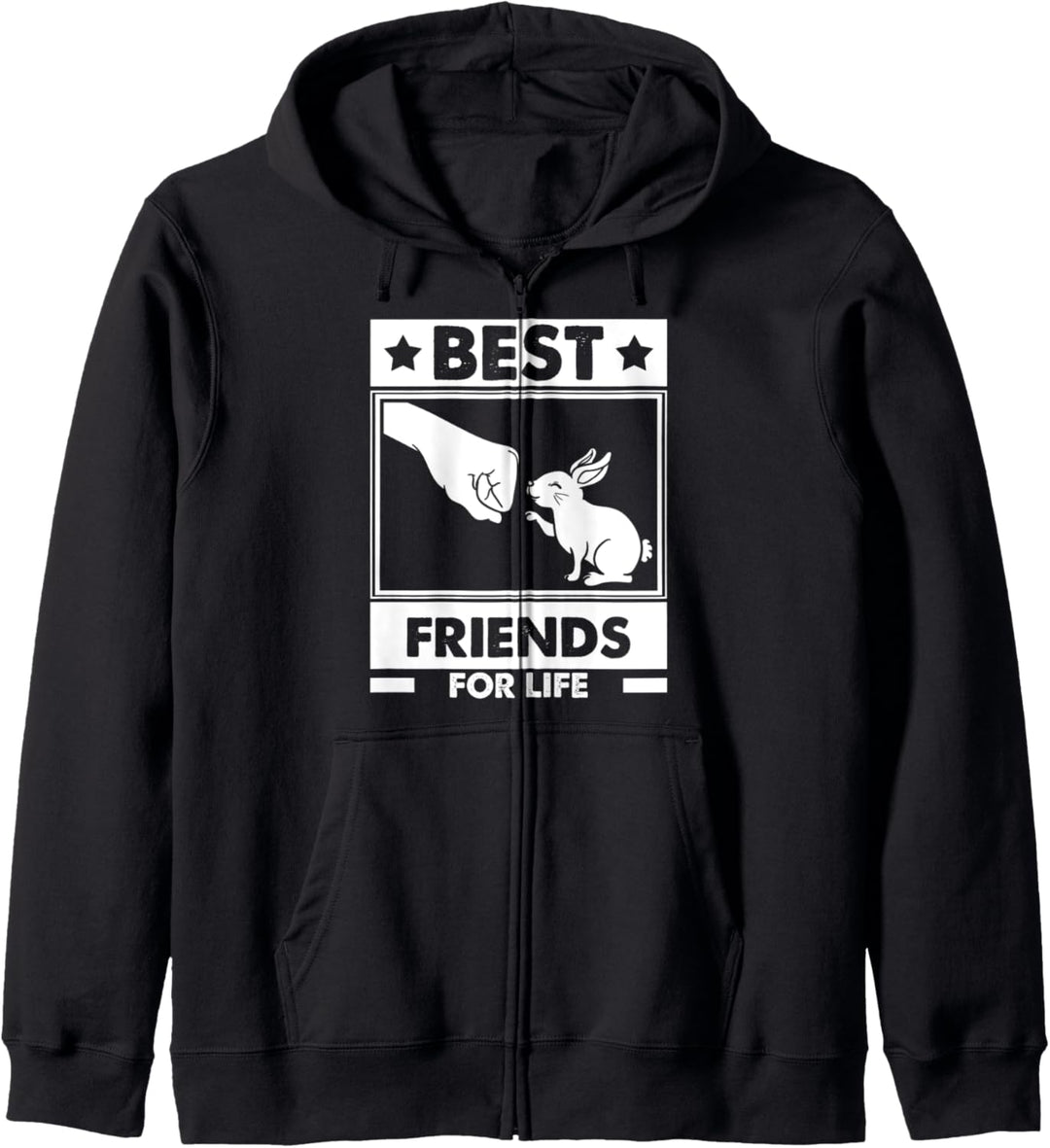 Best Friends For Life Kaninchen Freunde Hasen Kapuzenjacke