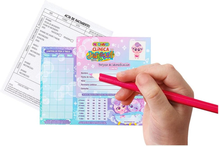 AMPARIN, S.A. DE C.V. BANDAI Babypuppe Neoflobbi Flobbeti Rosa Distroller, D992802, Bandai