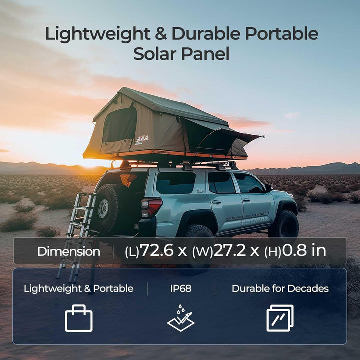 Renogy Light Suitcase 220W Solarpanel, Kompakt und Leicht 220W solarmodul für RV Marine Rooftop Farm