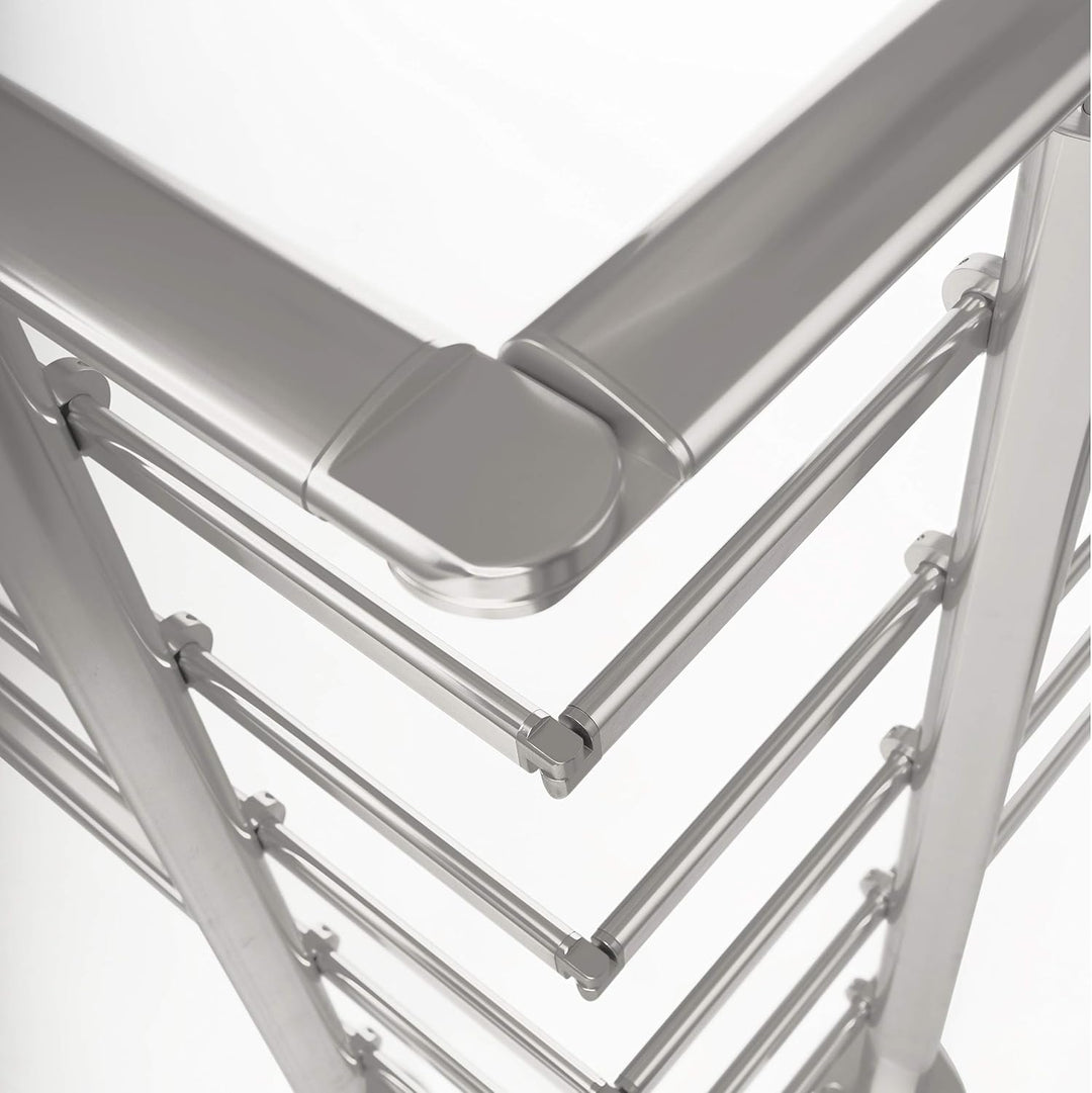 DOLLE Geländer aussen, 150 cm, Aluminium, Bodenmontage, Tropfendesign | Komplettes Bausatz-Set zur B