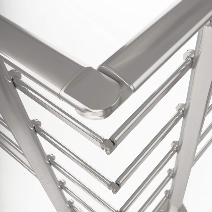 DOLLE Geländer aussen, 150 cm, Aluminium, Bodenmontage, Tropfendesign | Komplettes Bausatz-Set zur B