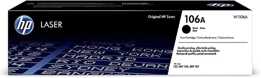 HP 106A (W1106A) Original Toner Schwarz für HP Laser 107, 135, 137 Toner cartridge, Toner cartridge