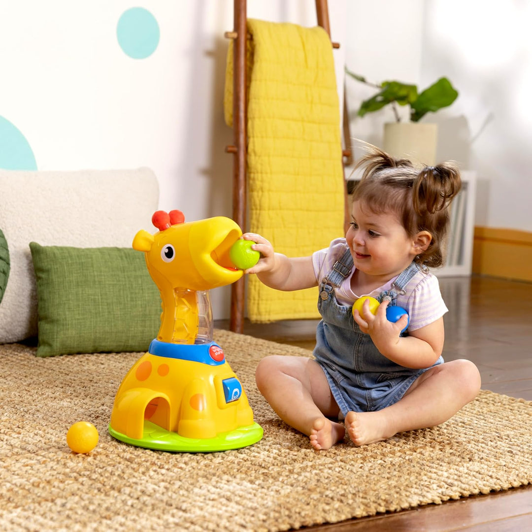 Bright Starts Spinnin’ Spots Giraffe Ballspielzeug – fördert Ursache-Wirkung-Verständnis und Feinmot