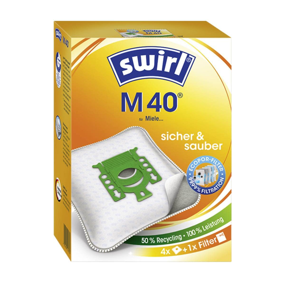 4 Original Swirl Staubsaugerbeutel M40 4x Swirl Beutel M40, 4x Swirl Beutel M40
