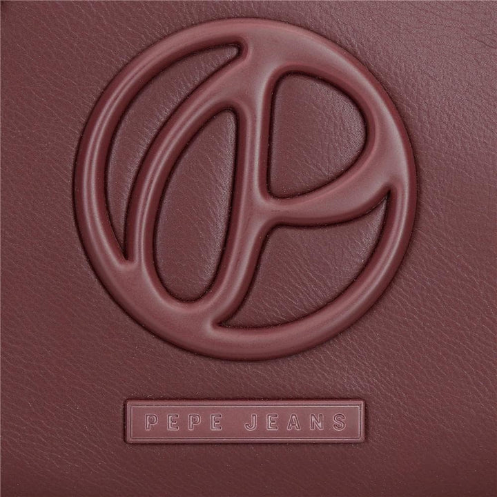Pepe Jeans Mara Freizeitrucksack Schwarz Umhängetasche mit Überschlag Bordeaux, Umhängetasche mit Üb