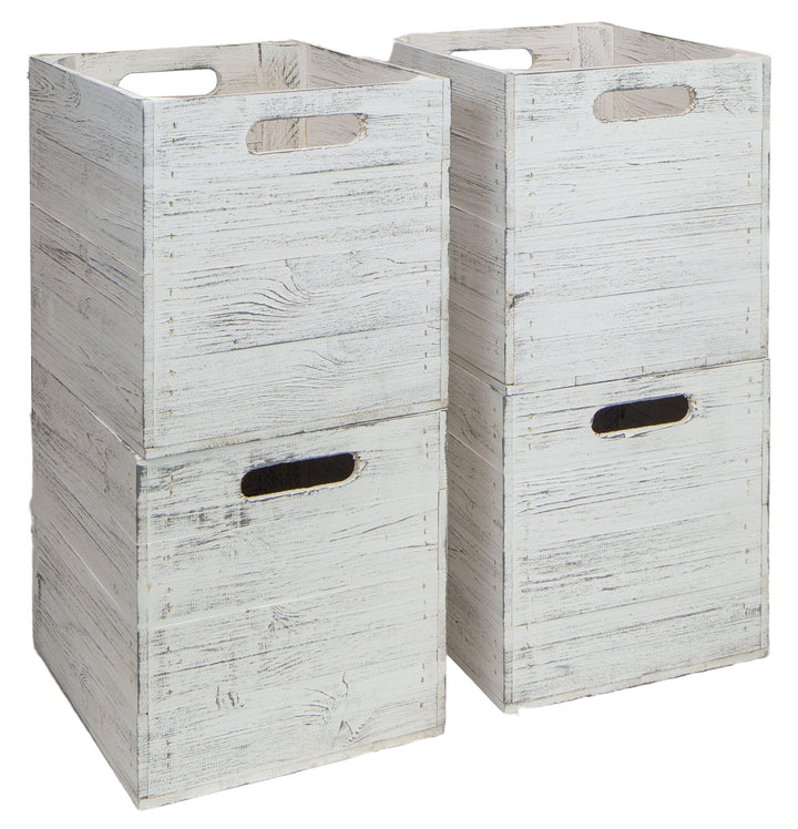 4er Set Holzkiste Aufbewahrungskiste Schubladenbox passend für alle Kallaxregale und Expidit Regale