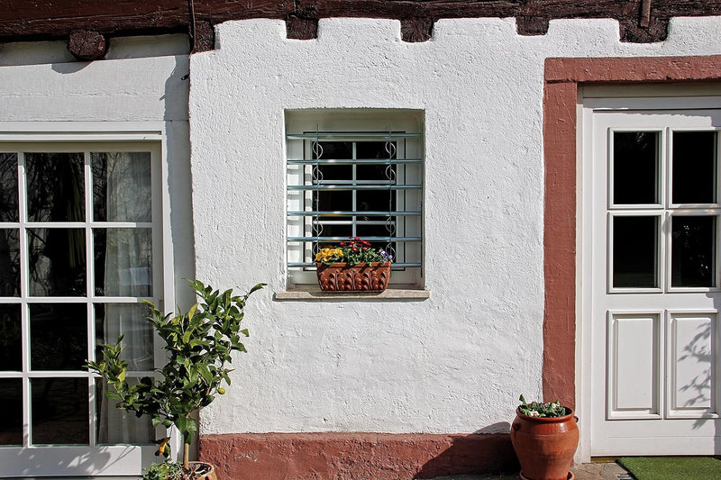 Alberts 563639 Fenstergitter Secorino Style | Ausziehbar für Fenster aussen | Einbruchschutz Gitter