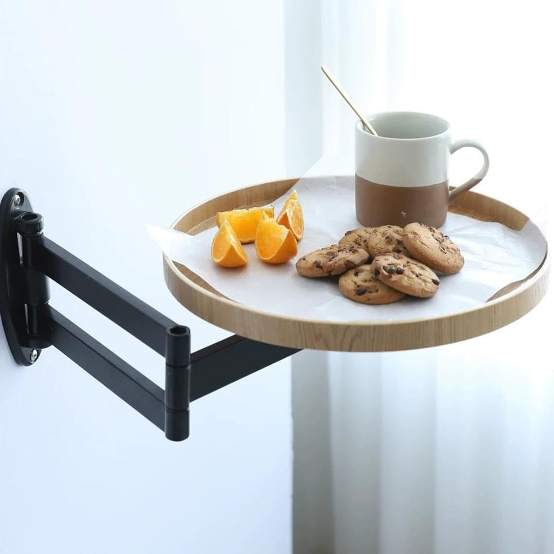Wandmontierter Tisch, drehbarer Betttisch, einziehbar, schwebender Schreibtisch, nach unten, platzsp