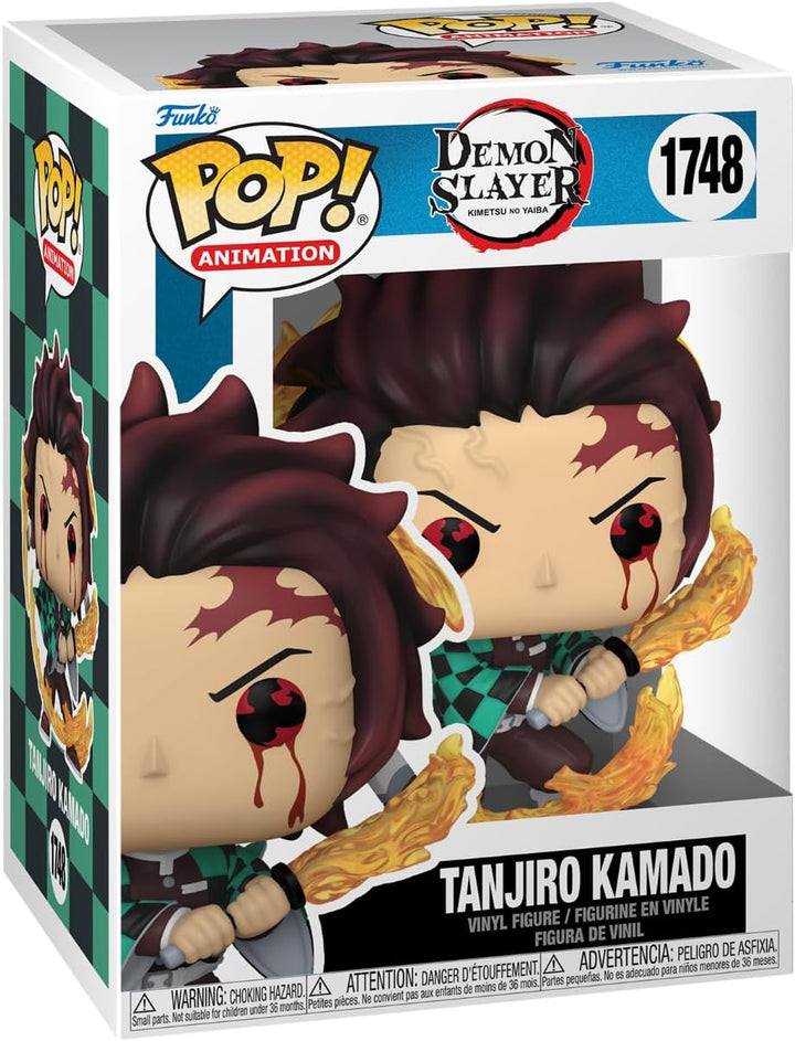 Funko Pop! Animation: DS - Tanjiro Kamado - (Sun Breathing) - Demon Slayer - Vinyl-Sammelfigur - Ges