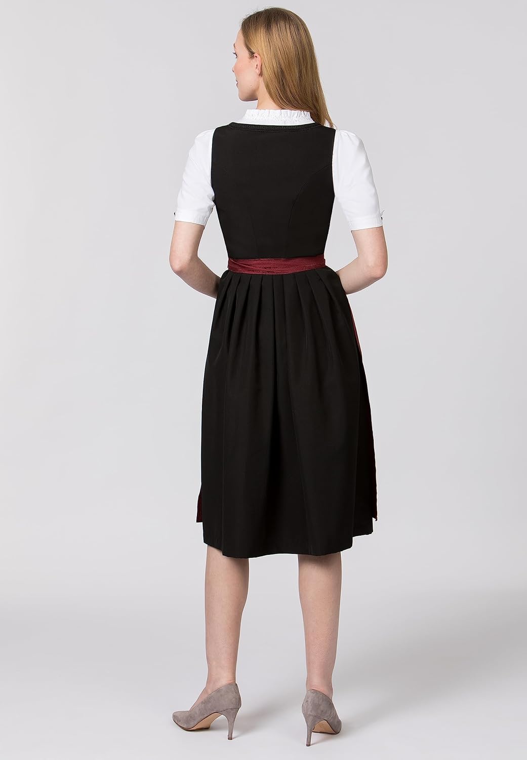Stockerpoint Damen Schürze Corinna Dirndlschürze, dunkelrot, Regular