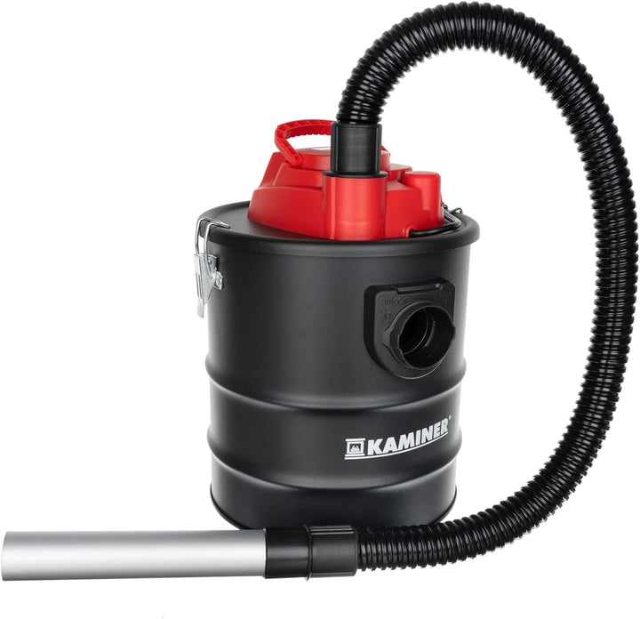 KAMINER Aschesauger 15 L, 1200 W, 20 kPa, HEPA + Textilfilter, Blasfunktion, Metall-Ansaugrohr, 2 Al