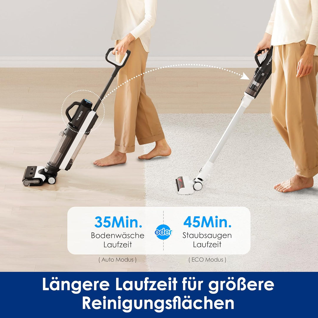 Tineco Floor One Switch S6 Nass Trockensauger 5-in-1 Funktion, 5min Flashdry Selbstreinigung, ZeroTa