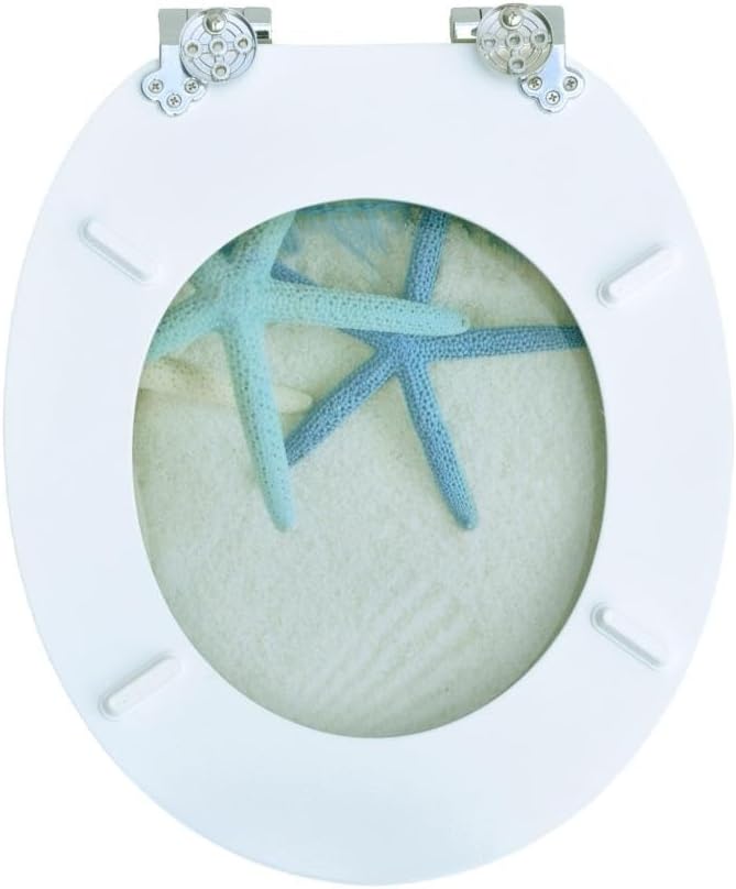 MDF-Toilettensitz mit Soft-Close-Mechanismus, O-förmiger Toilettensitz mit verstellbaren Scharnieren