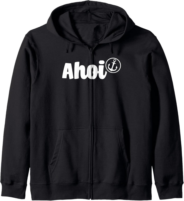 AHOI mit Anker - Maritimes Geschenk Kapitän Kapuzenjacke