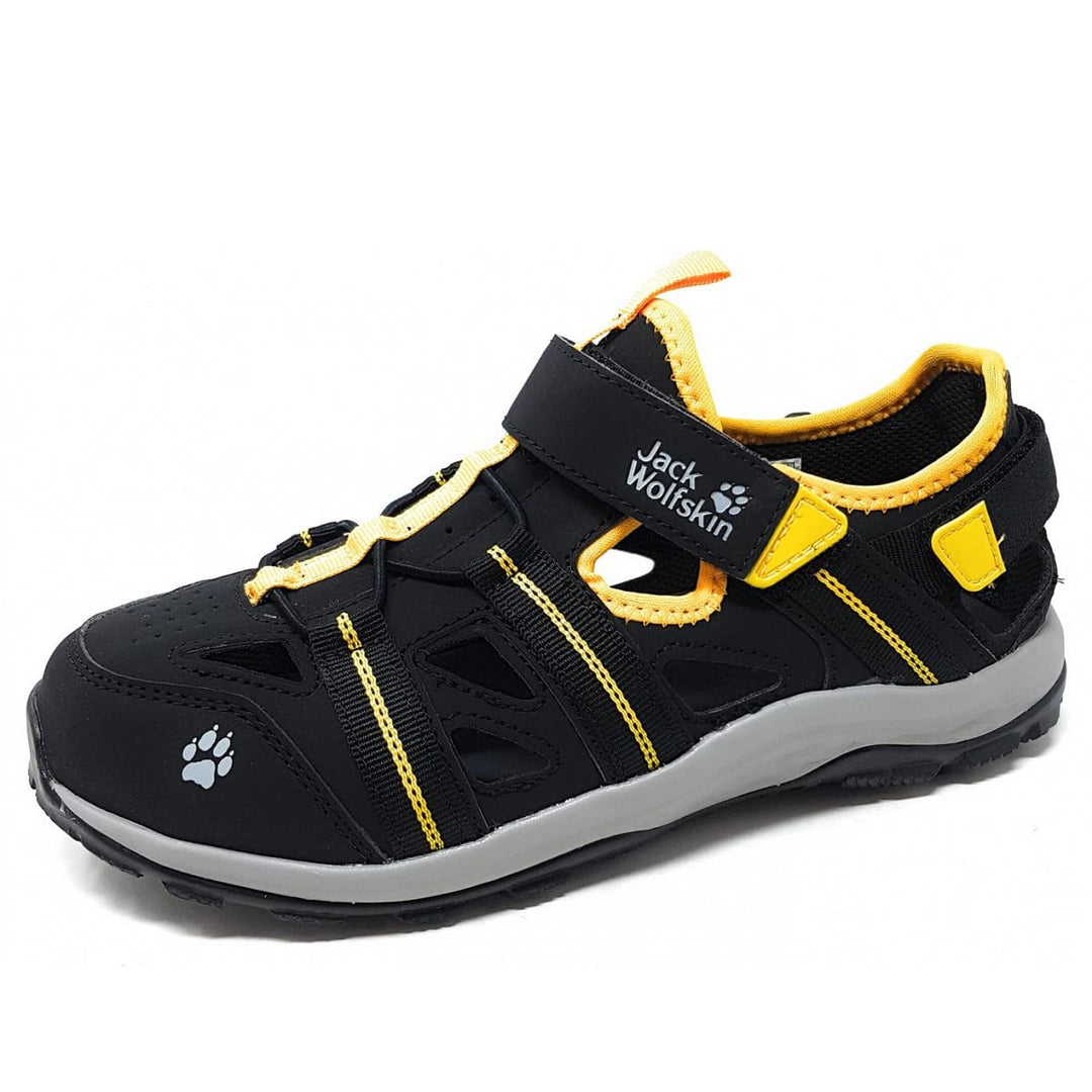 Jack Wolfskin Unisex Sun Climber KSandale 36 EU Black Burly Yellow Xt, 36 EU Black Burly Yellow Xt