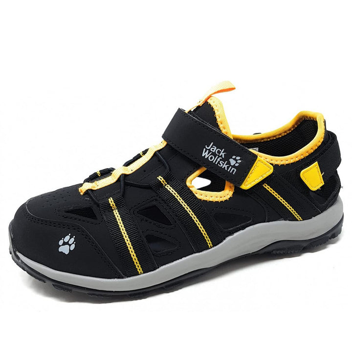 Jack Wolfskin Unisex Sun Climber KSandale 36 EU Black Burly Yellow Xt, 36 EU Black Burly Yellow Xt