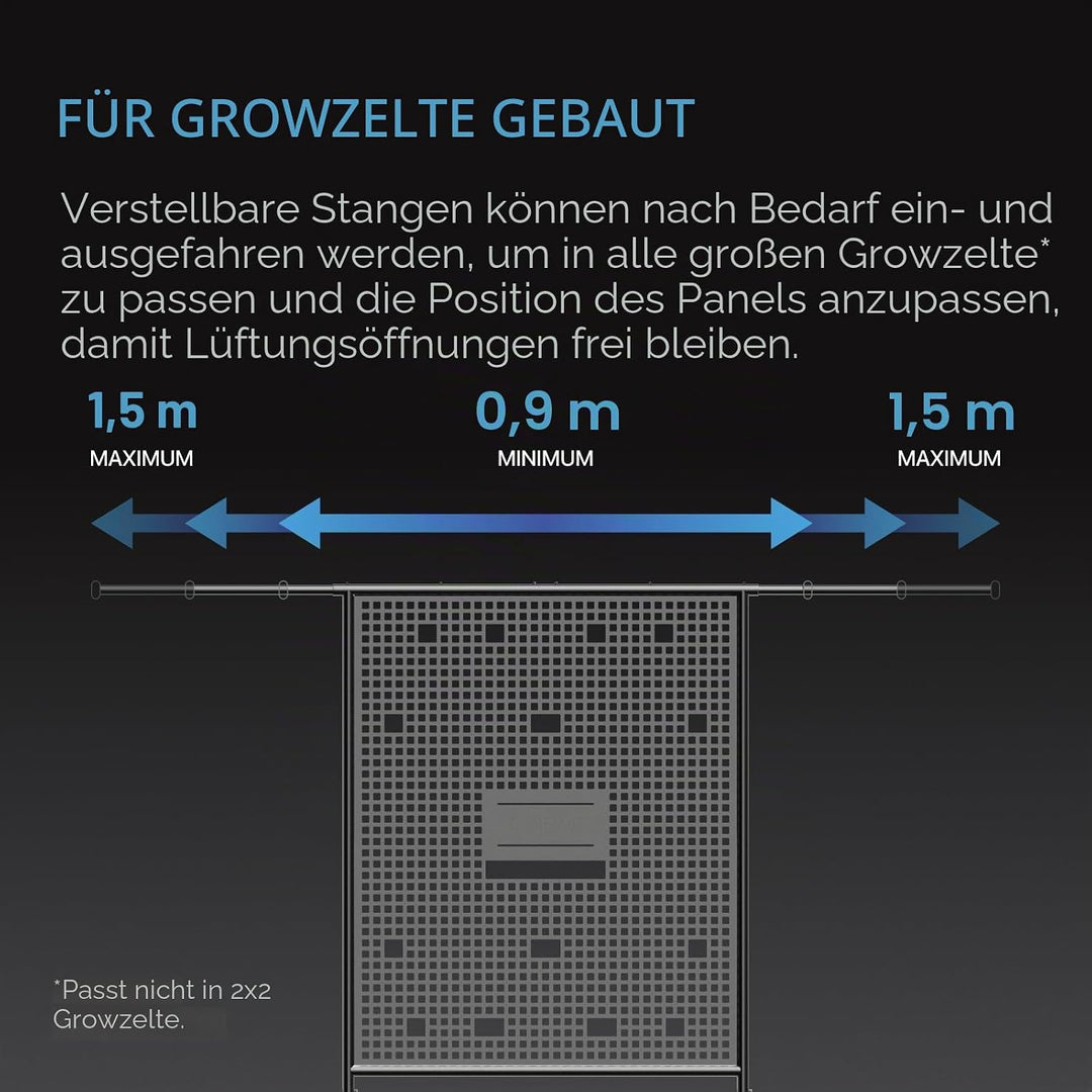 AC Infinity Gerätehalter für Growzelte – Wandtafel aus Stahl mit Kabelmanagement, zur Montage von Ve