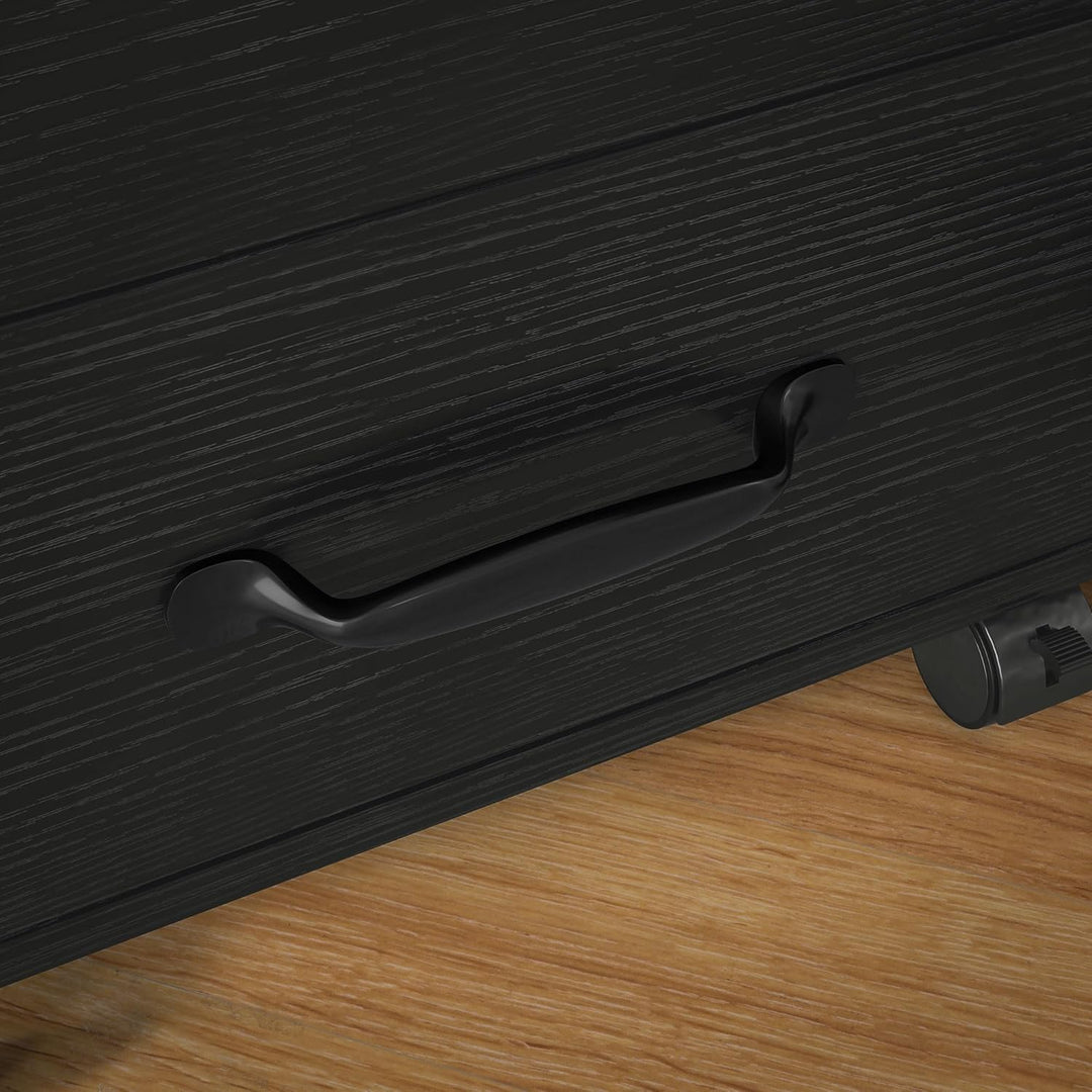 HOMCOM 3-Schubladen-Aktenschrank, Mobiler Aktenschrank für Home Office, Kleiner rollender, Druckerst