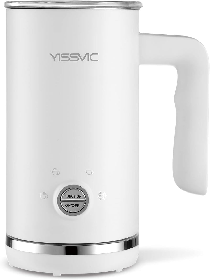 Yissvic Elektrischer Milchaufschäumer Cappuccino 4 in 1 Aufschäumer 600 W 300 ml Milchaufschäumer au