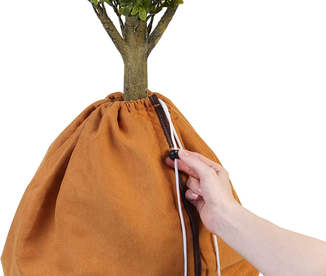 Royal Gardineer Pflanzenschutzbeutel: 4er-Set Thermo-Topfschutz für Pflanzen, 40x40 cm, mit Drainage