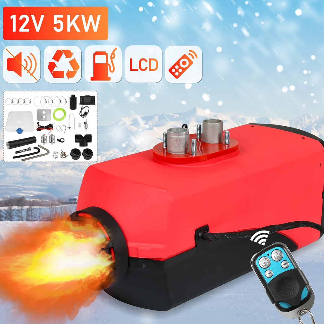Yakimz 12V Diesel Lufterhitzer 5KW Heizung, Luftheizung Air Diesel, Luft Dieselheizung, -40 ℃ - +50