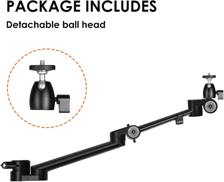 TARION Titanrig Arm Module Z: Kamera Tischstativ Overhead Stativ Tischhalterung Klemmstativ Flexibel