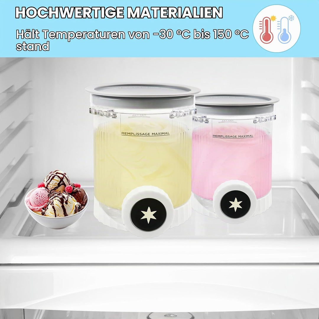 2 Stück Creami Behälter für Ninja Swirl, Tubs Zubehör für die Ninja Creami NC701 NC700 Serie, BPA-fr