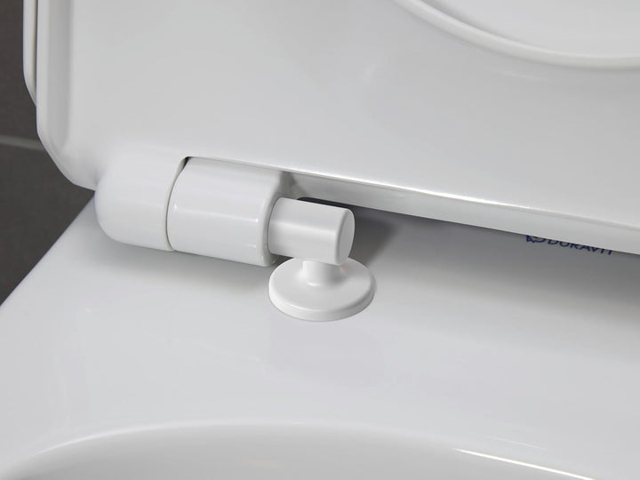 Duravit WC-Sitz DuraStyle Basic, Toilettendeckel aus Urea-Duroplast, Klodeckel mit Edelstahl Scharni