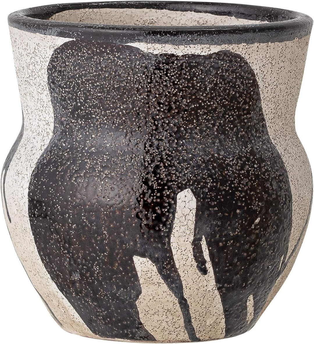 Bloomingville Blumentopf Nala, schwarz, Terrakotta
