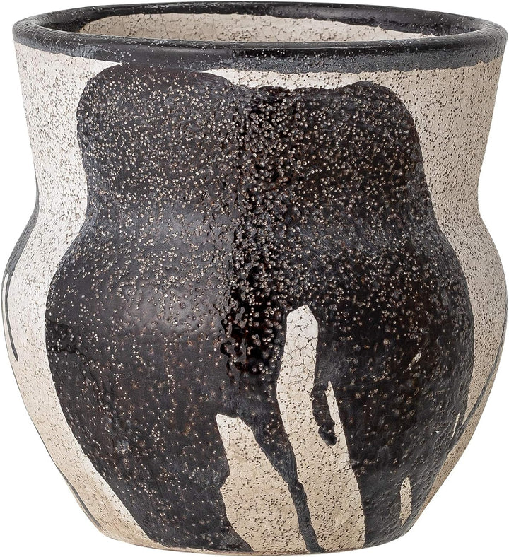 Bloomingville Blumentopf Nala, schwarz, Terrakotta