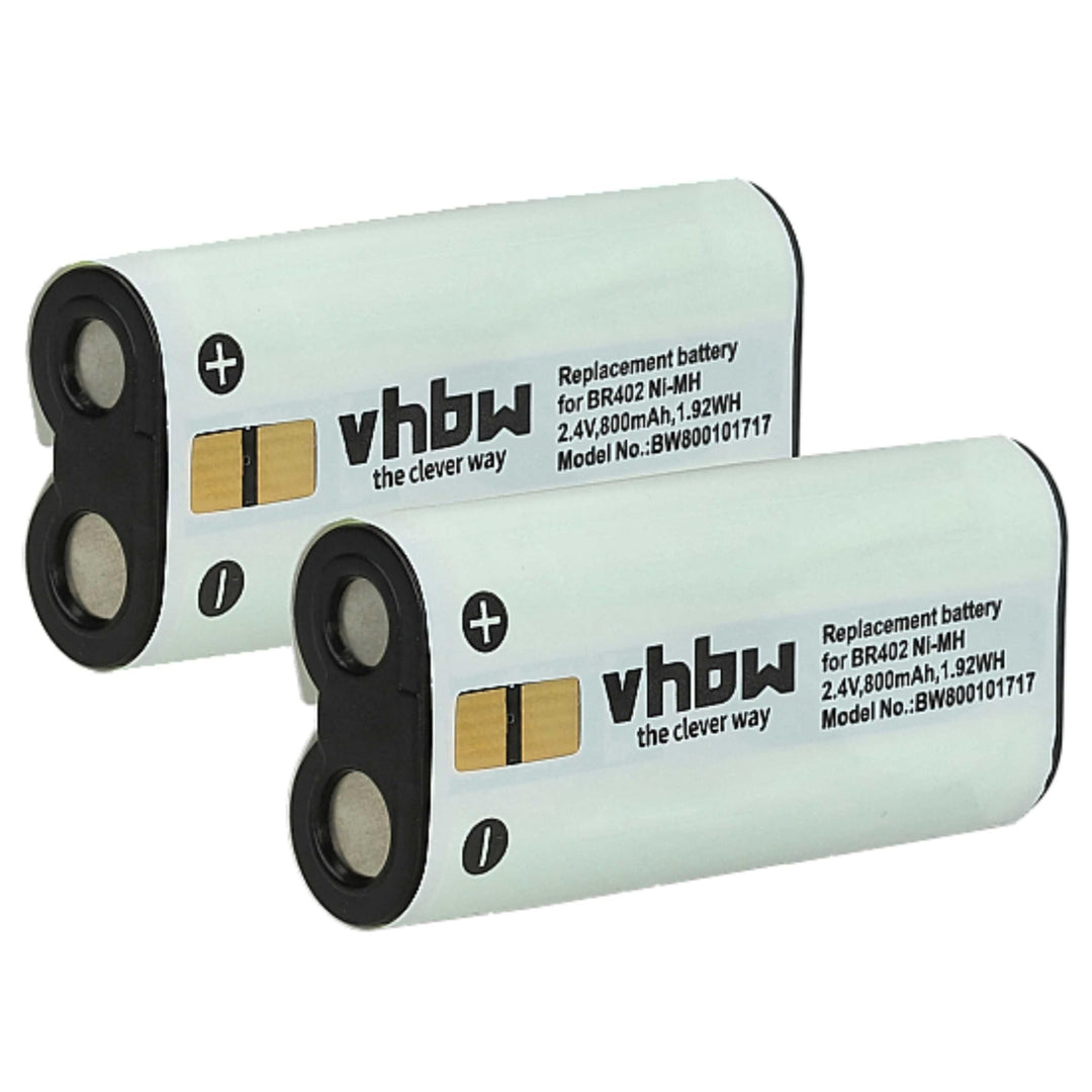 vhbw Akku Ersatz für Olympus BR403, BR402 für Diktiergerät (800 mAh, 2,4 V, NiMH)