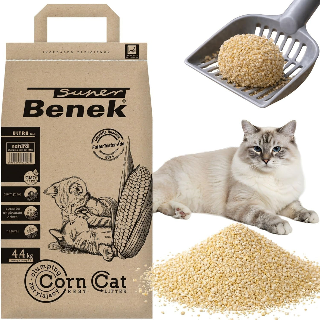 Stones Garden Certech Super Benek Natürliches Katzenstreu Corn Cat Ultra 7 Liter