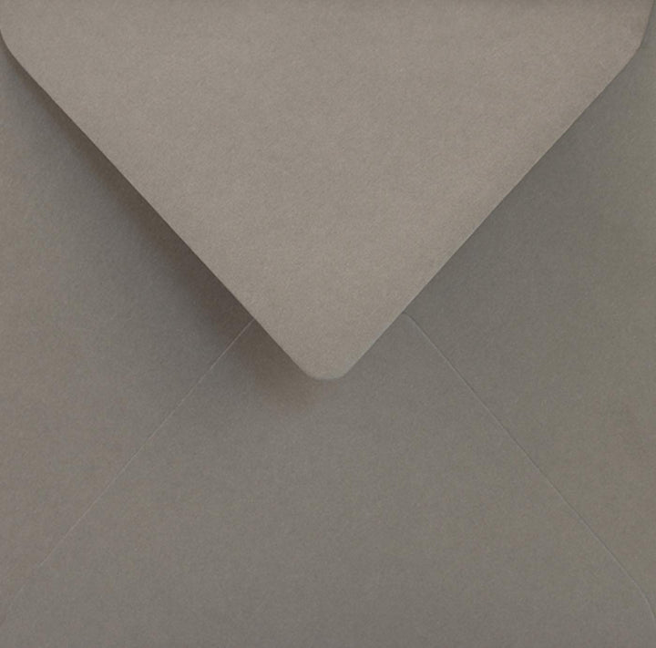 Netuno 500 quadratische Briefumschläge Grau 153 x 153 mm 115g Sirio Color Pietra farbige Umschläge q