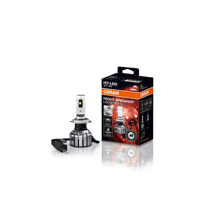OSRAM NIGHT BREAKER H7-LED GEN 2 für Motorräder, bis zu 230% mehr Helligkeit, erste strassenzugelass