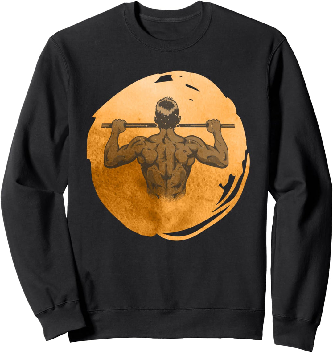 Klimmzug Retro Calisthenics Krafttraining Calisthenic Park Sweatshirt