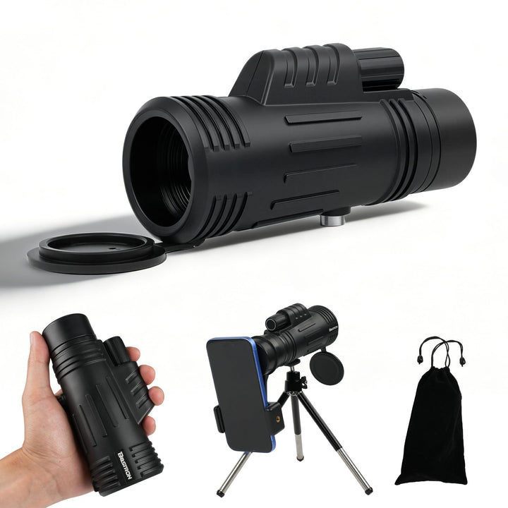 BOSTORN Monokular Teleskop 8X42 mit Tripod - Hochleistungs monokular, leichtes Monokular mit klarem