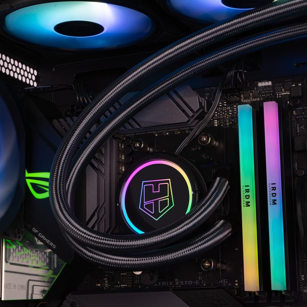 NOX Hummer Horus - NXHUMMERHORUS, Micro-ATX, ATX, Seitenwand und Frontseite aus gehärtetem Glas, 4 A