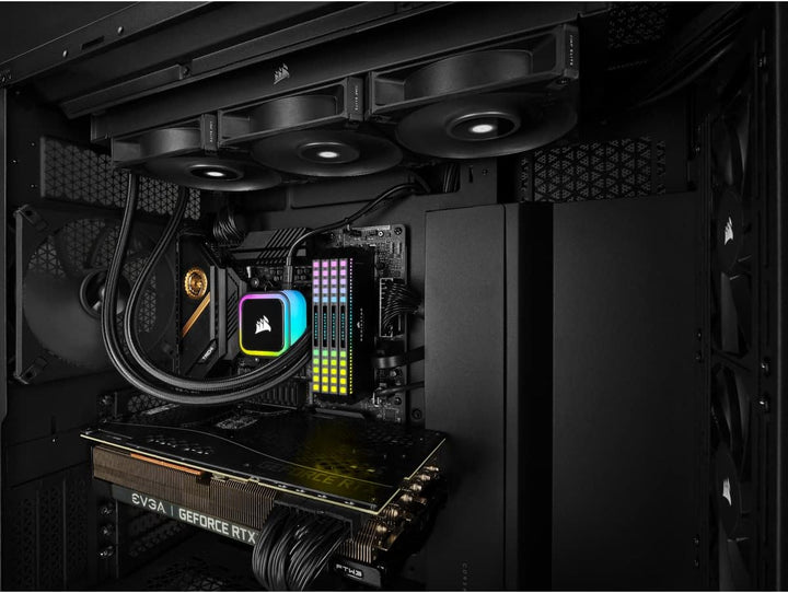 Corsair iCUE H150i RGB Elite CPU-Flüssigkeitskühler (16 Dynamische RGB-LEDs, AF Elite Series 120-mm-