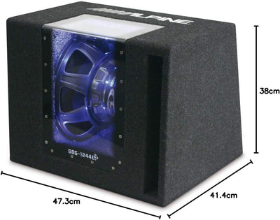 Alpine SBG-1244BP Subwoofer G Serie 12" (2Ω), Pasa-Banda (800W max,250W RMS) schwarz