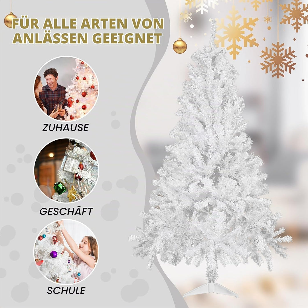 CCLIFE Künstlicher Weihnachtsbaum Nordmanntanne,180cm,600 Astspitzen,Tannenbaum Klein, Spritzguss, W