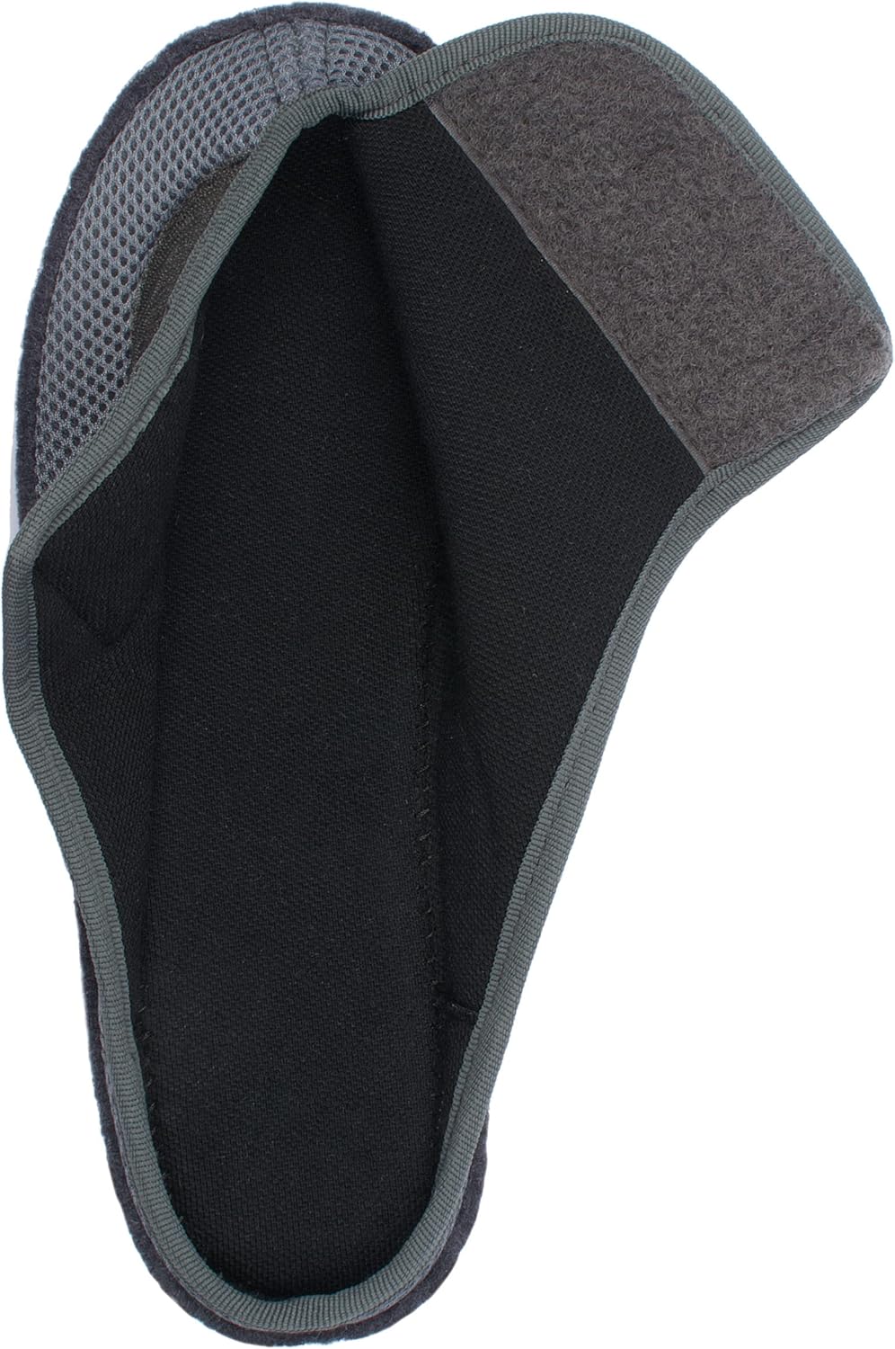 Aerosoft Klett-Pantolette 6032-4P Damen Herren Hausschuh Weite G-H rutschhemmend 38 EU Grau, 38 EU G