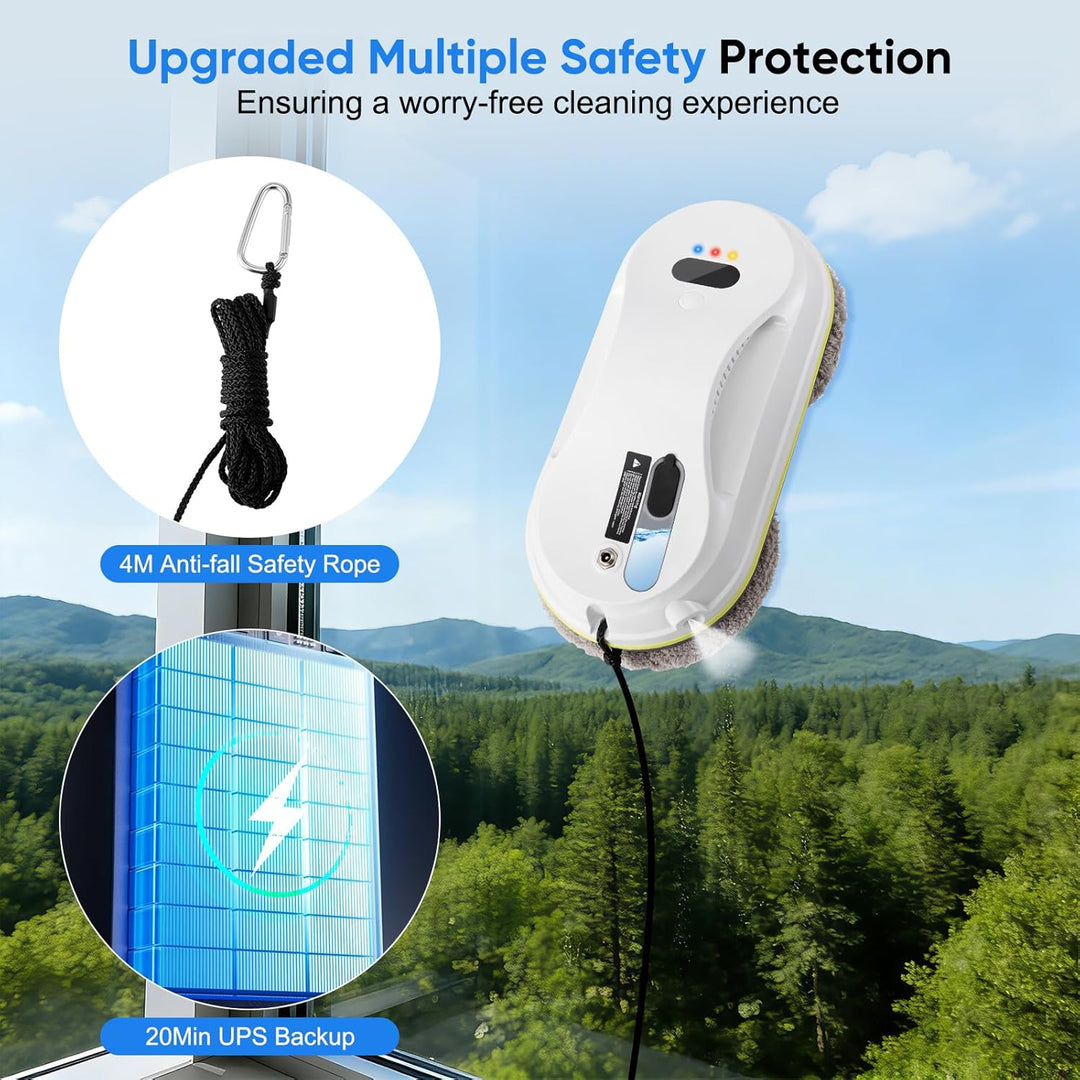 Fensterputzroboter Automatischer Fensterreinigungsroboter Fensterroboter Mit Wasserstrahl,Automatisc
