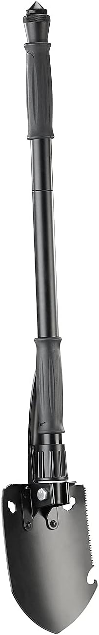 Semptec Urban Survival Technology Feuerstahl: 11in1-Multi-Werkzeug-Spaten zum Hacken, Sägen u.v.m. &