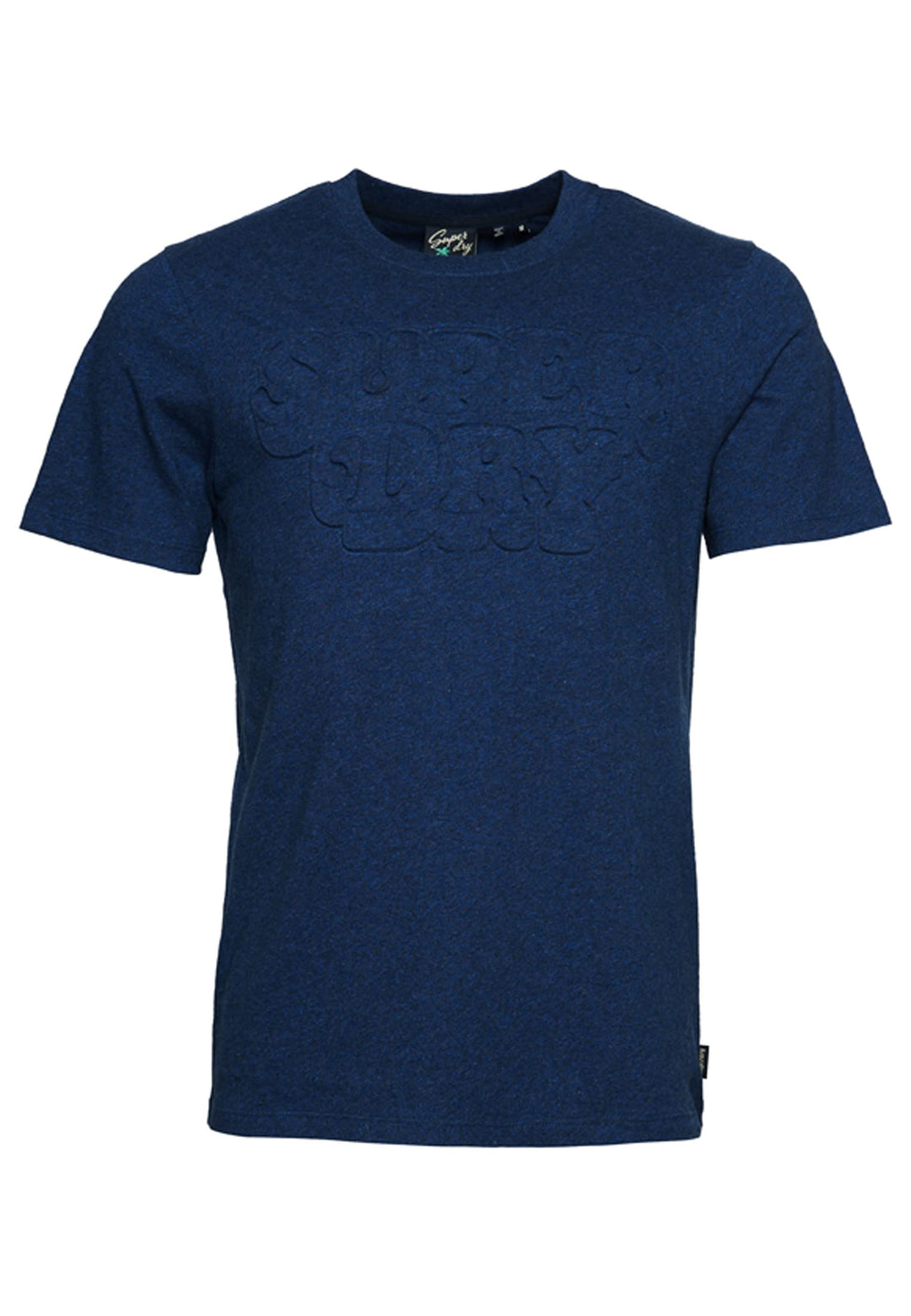 Superdry Herren Bedrucktes T-Shirt Hemd 3XL Leuchtendes Blau Meliert, 3XL Leuchtendes Blau Meliert