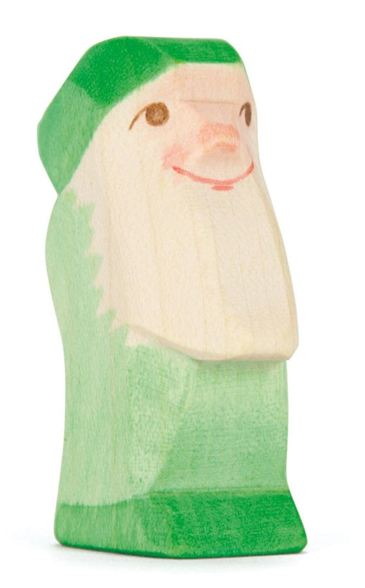 Ostheimer - 25043 - Zwerg grün, Holz, Handarbeit, 6,5cm x 4,7cm x 2,5cm