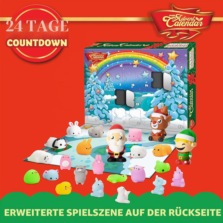 JOYIN Adventskalender 2023 Kinder Weihnachten 24 Tage Countdown Weihnachtskalender Mit Mochi Tier Sq